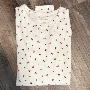 No Boundaries Top with Pink Floral Pattern